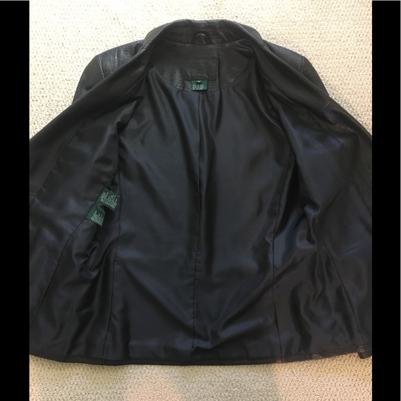 SOLD- Lauren Ralph Lauren Leather Jacket Women’s M - Picture 3 of 12